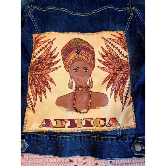 Baccini Denim Jean Jacket Youth Size Medium - Picture 6 of 9